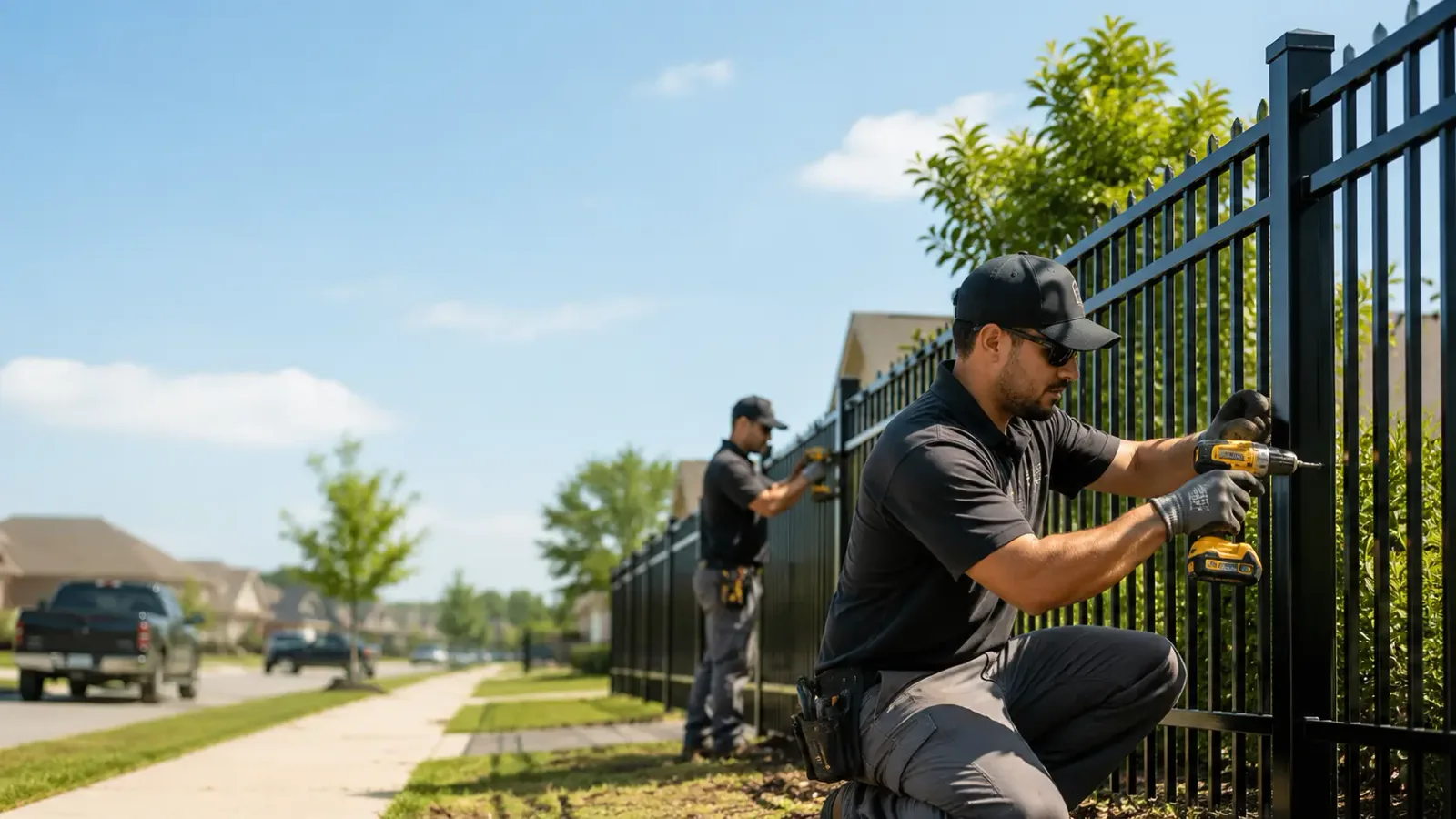 Metal Fence Installation in Harrisburg, AR